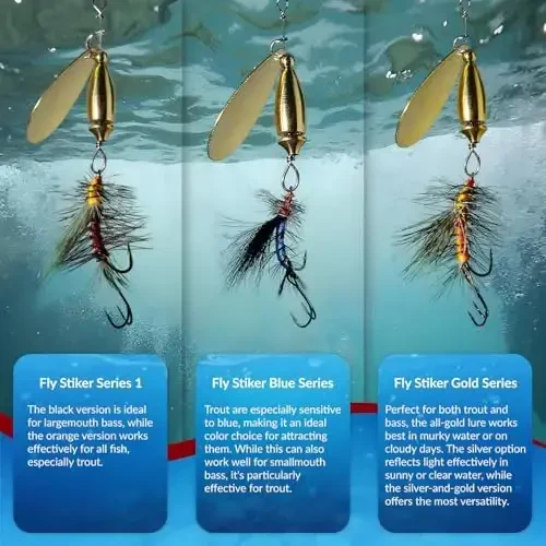 RoxStar Fly Strikers Proven Nationwide to Out-Fish Any Spinner | Hand-Tied in The USA | Most Versatile Fishing Spinner Ever! Trout Lure Also for Bass & Steelhead | Stop Fishing - Start Catching - 6