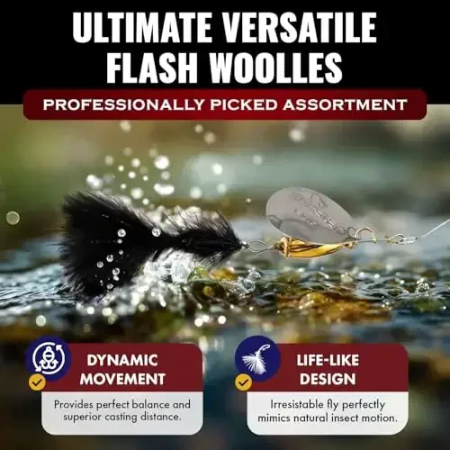 RoxStar Fly Strikers Proven Nationwide to Out-Fish Any Spinner | Hand-Tied in The USA | Most Versatile Fishing Spinner Ever! Trout Lure Also for Bass & Steelhead | Stop Fishing - Start Catching - 3