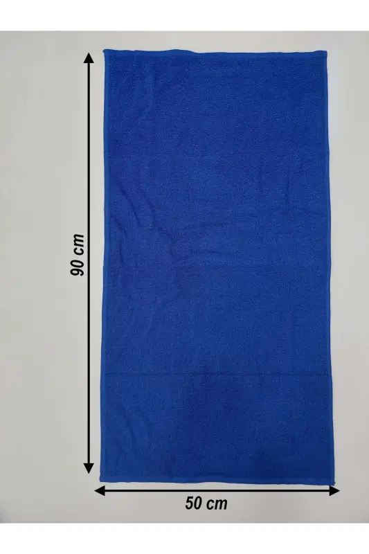 Royal Blue Barber Towel Hairdresser Towel 50x90 Cm 12 Pieces-Royal Blue - 4
