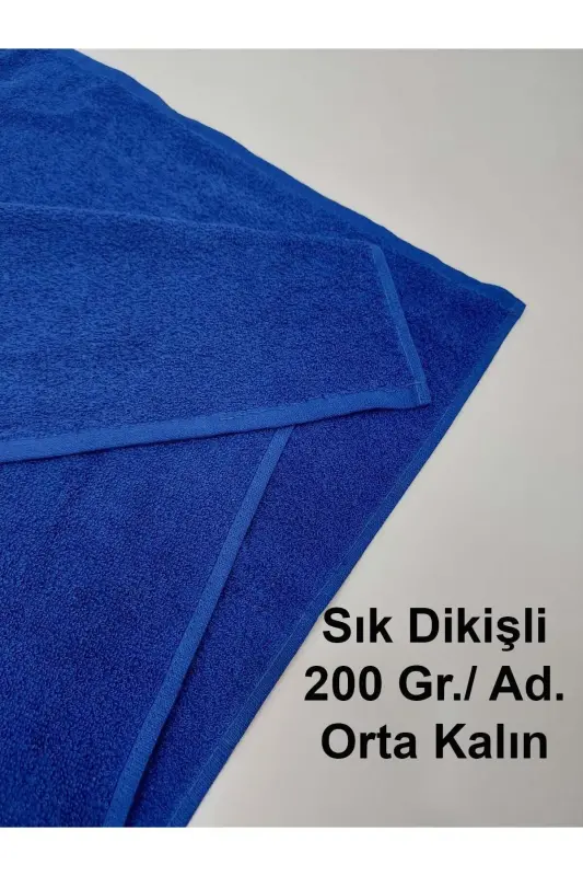 Royal Mavi Berber Havlusu Kuaför Havlusu 50x90 Cm 12 Adet-Royal Mavi - 3
