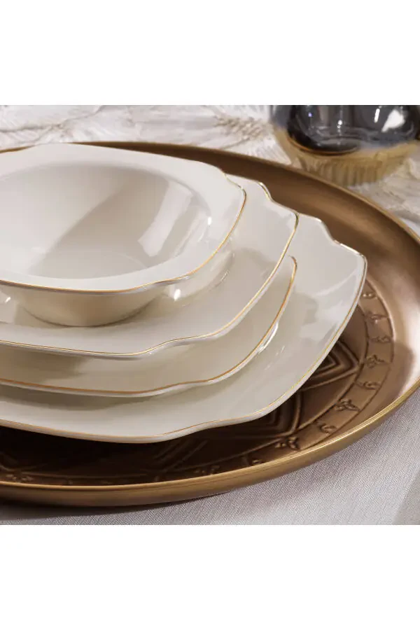 Royalty Luxury 24 Piece Dinner Set Gold Plated - 3