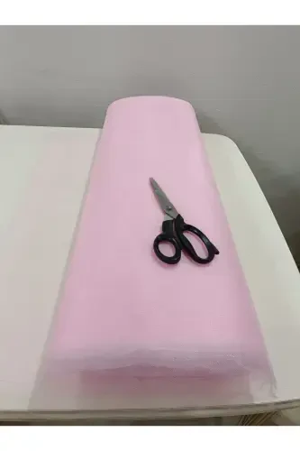 Розовая декоративная тюль, узелок Приданое Невеста Жених Обручение Помолвка Свадебный кортеж Дверь Чемодан Подарочное украшение, 100x300-Розовый - ŞIK TASARIM (1)