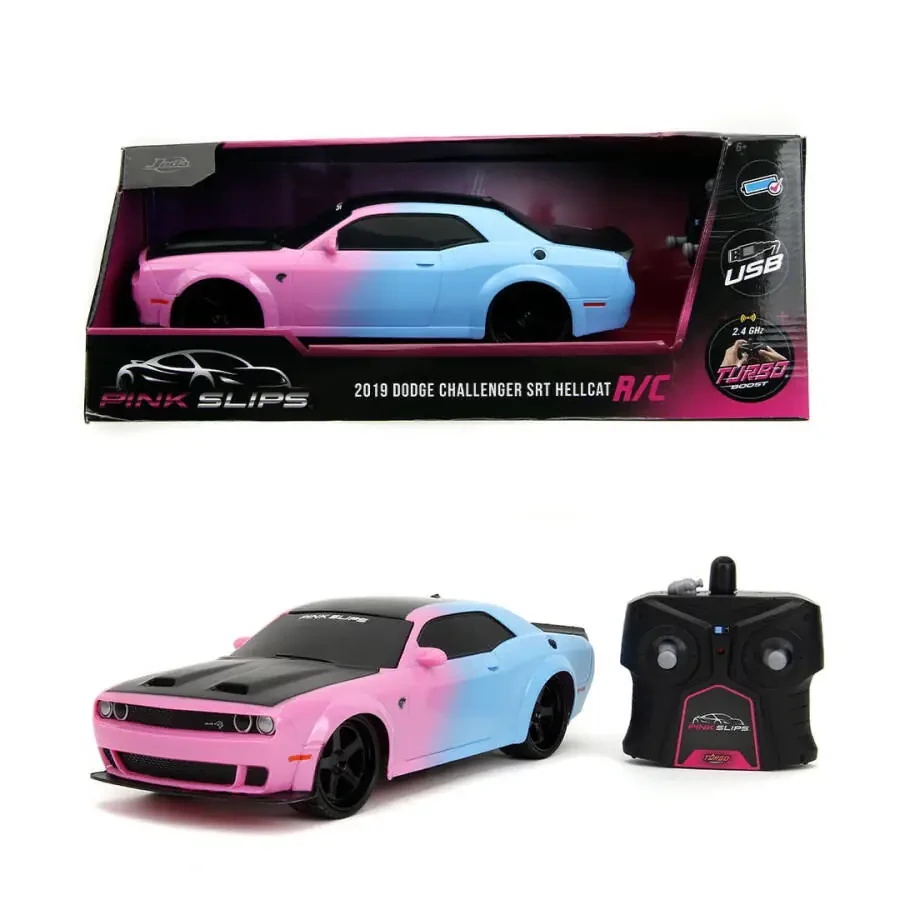 Розовые талоны 1:16 Dodge Challenger Hellcat Widebody RC радиоуправляемые машинки, пластик, 6+ - 1