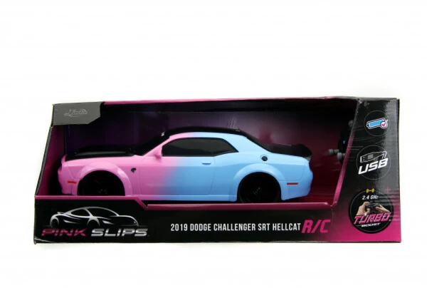 Розовые талоны 1:16 Dodge Challenger Hellcat Widebody RC радиоуправляемые машинки, пластик, 6+ - 5