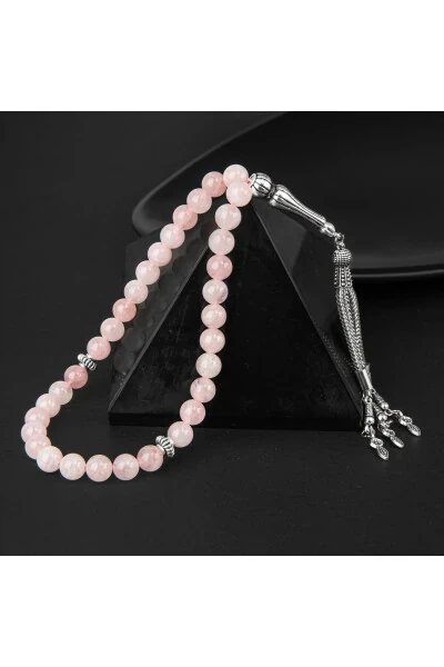 Розовый кварц четки 33 - 8мм - 3