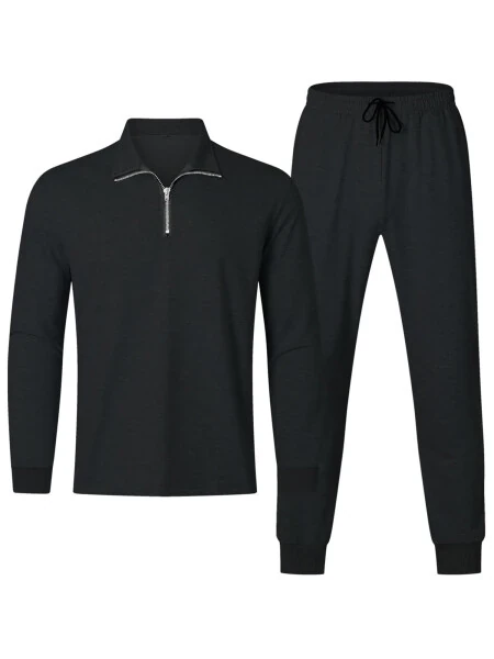 RPOVIG Men's Velvet Tracksuit Hoodie Drawstring Sweatsuit Sets Casual Outfits 2 Piece ，Sizes S-3XL - RPOVIG