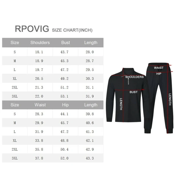 RPOVIG Men's Velvet Tracksuit Hoodie Drawstring Sweatsuit Sets Casual Outfits 2 Piece ，Sizes S-3XL - 2