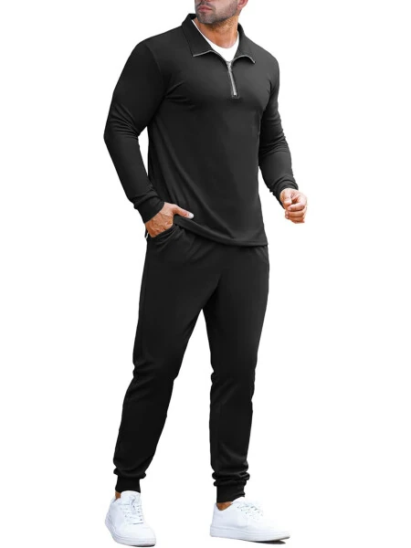 RPOVIG Men's Velvet Tracksuit Hoodie Drawstring Sweatsuit Sets Casual Outfits 2 Piece ，Sizes S-3XL - 6