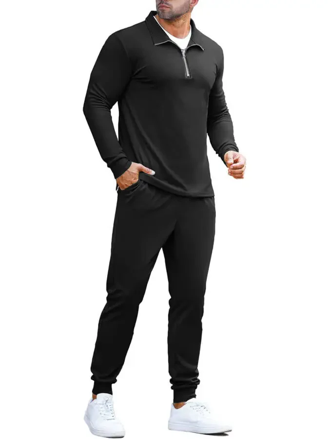 RPOVIG Men's Velvet Tracksuit Hoodie Drawstring Sweatsuit Sets Casual Outfits 2 Piece ，Sizes S-3XL - 6