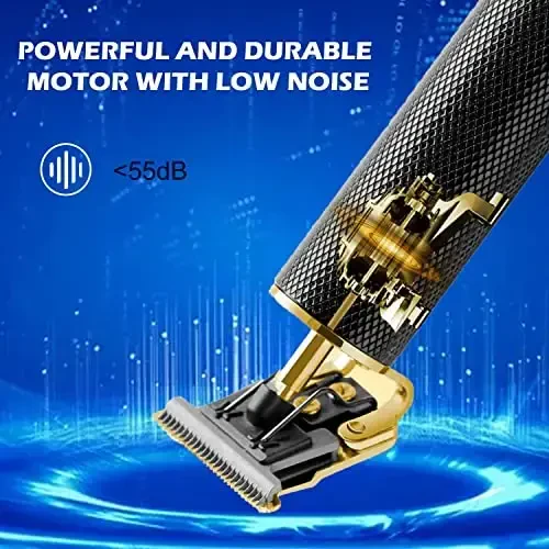 RQTYBUI Hair Clippers for Men - Cordless Electric Hair Trimmer Beard Trimmer Shaver, Zero Gapped Edgers with Guide Combs, Black - 6