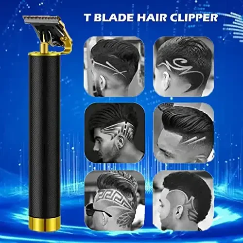 RQTYBUI Hair Clippers for Men - Cordless Electric Hair Trimmer Beard Trimmer Shaver, Zero Gapped Edgers with Guide Combs, Black - 7