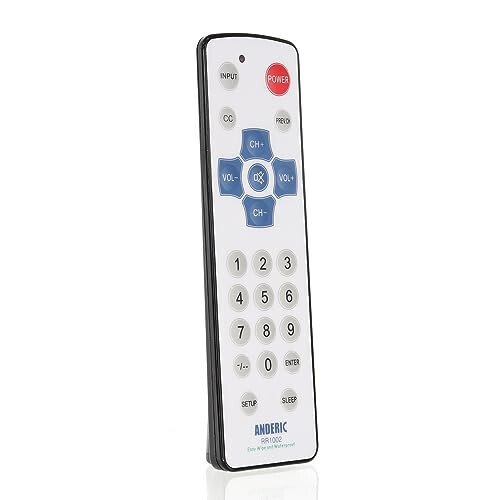 RR1002 Универсальный пульт дистанционного управления для телевизора на 1 устройство - Простой водонепроницаемый с легко очищаемой поверхностью Универсальный пульт дистанционного управления для телевизора - Гостиничный - 7