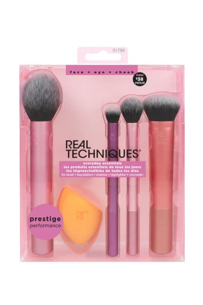 Rt-1786 Everyday Essentials Makeup Brush Set - REAL TECHNIQUES