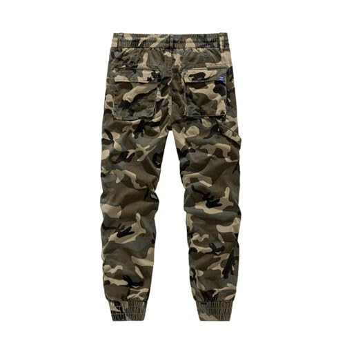 RTRDE Men's Casual Cargo Pants Military Camo Joggers Drawstring Casual Athletic Workout Sweatpants, S-4XL - 3