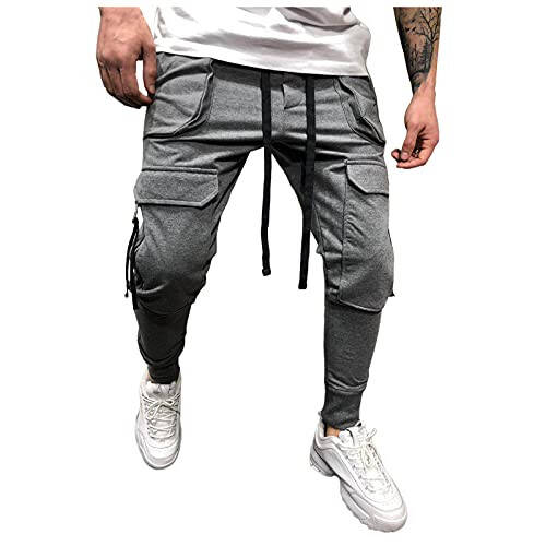 RTRDE Mens Fashion Cargo Pants Lightweight Tactical Joggers Stretch Hiking Casual Workout Trousers Work Pants - 1