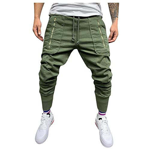 RTRDE Men's Tactical Pants Casual Hiking Military Cargo Joggers Lightweight Outdoor Athletic Workout Trousers - 1