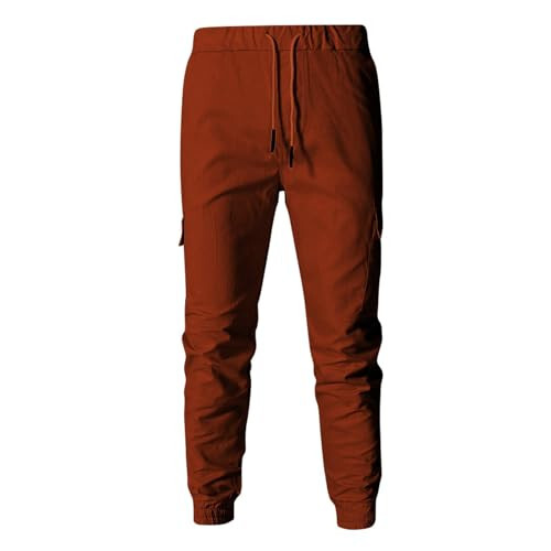 RTRDE Men's Work Cargo Pants Drawstring Casual Joggers Sweatpants Athletic Workout Trousers with Pockets, M-3XL - 2