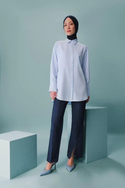 Рубашка Armine ORT3444 Синяя - 3