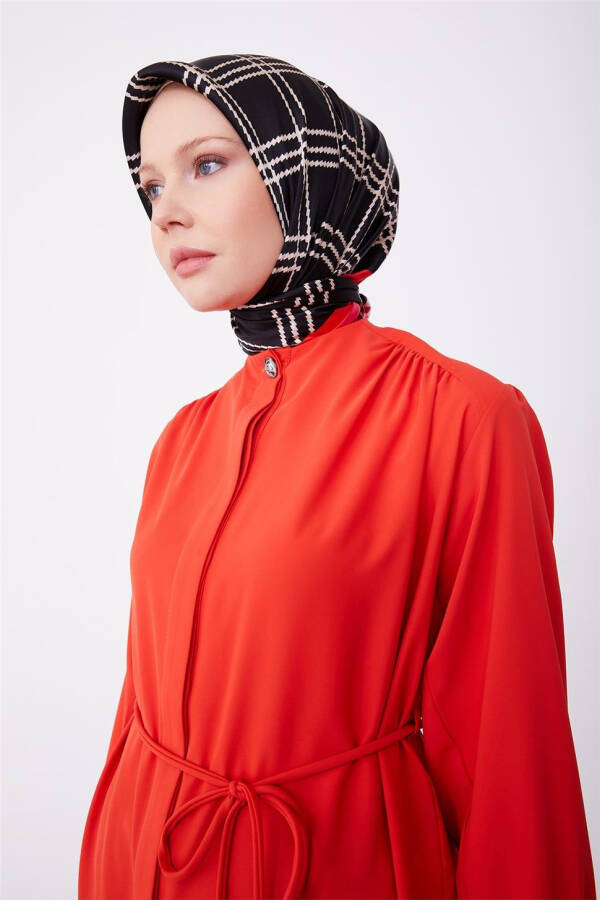 Рубашка Armine с завязкой на талии 23K3418 Красный - 2