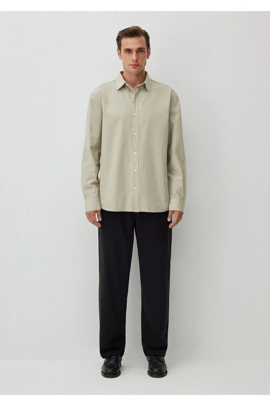 Рубашка цвета хаки Regular Fit / Normal Kesim 0211126-701 - MAVI