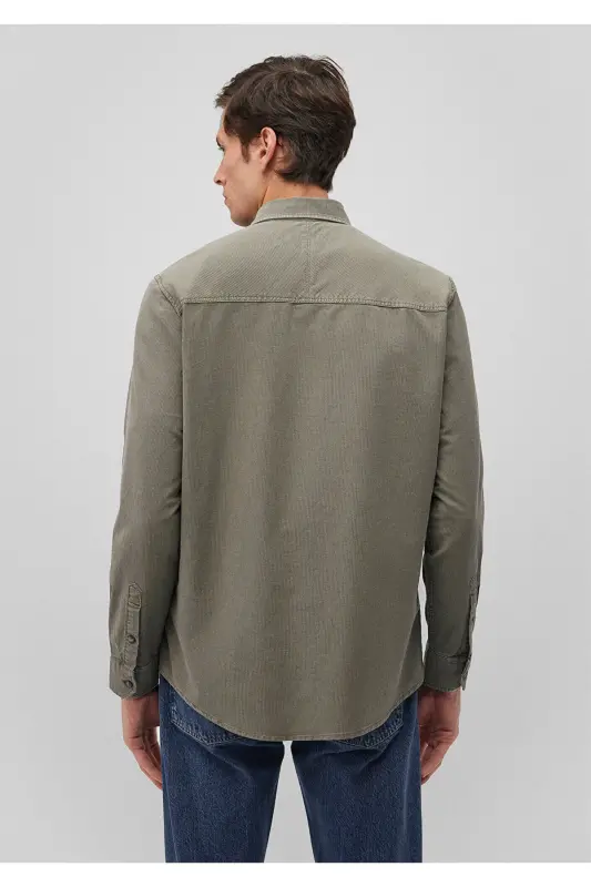 Рубашка цвета хаки Regular Fit / Normal Kesim 0211274-854 - 4