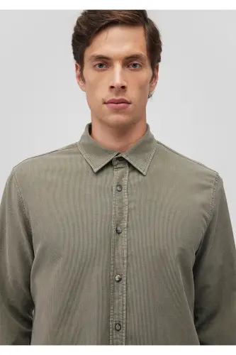 Рубашка цвета хаки Regular Fit / Normal Kesim 0211274-854 - 5
