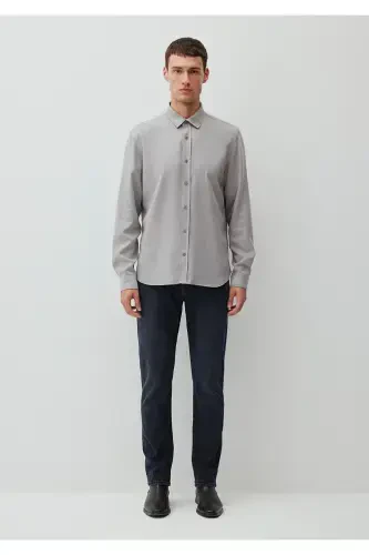 Рубашка из лиоцелла TENCEL™ серого цвета, стандартного кроя - 4