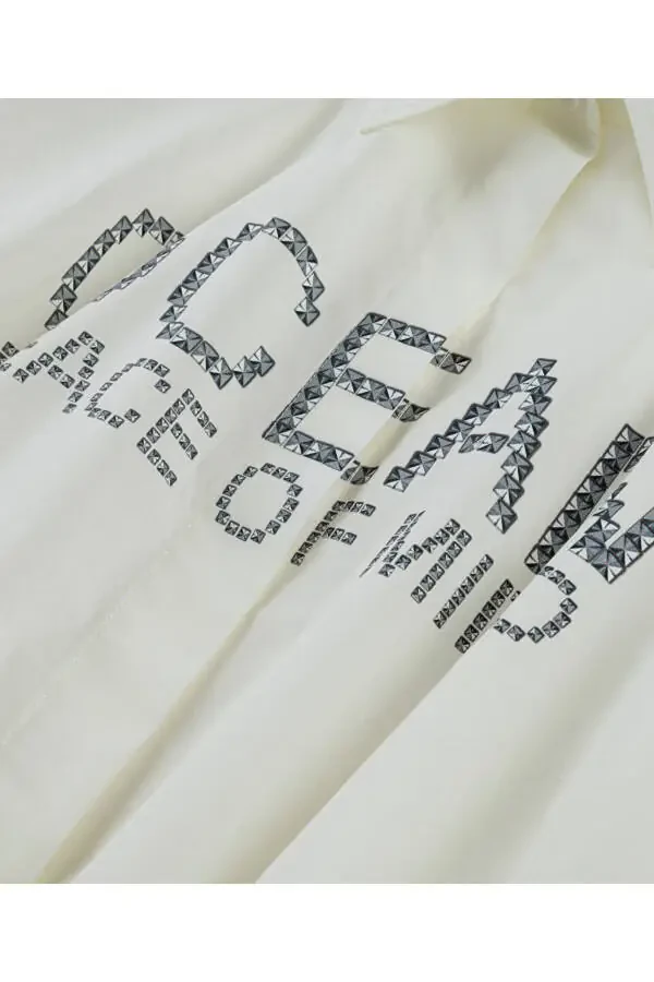 Рубашка из поплина с принтом - 4