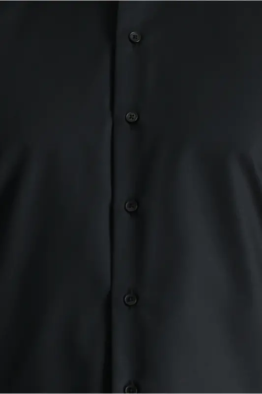 Рубашка из хлопка с длинным рукавом, Slim Fit, узкий крой, без глажки - 5