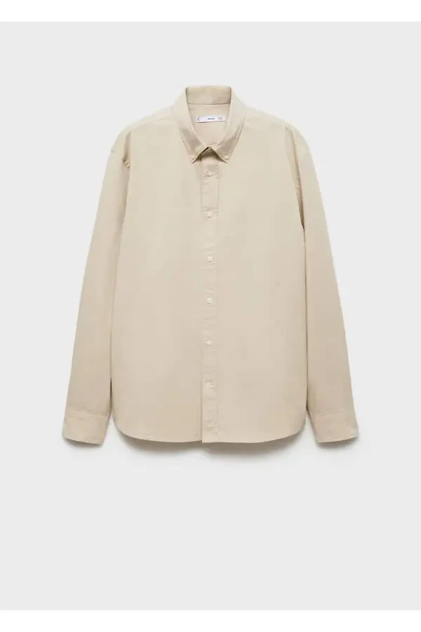 Рубашка из хлопка свободного кроя - 3