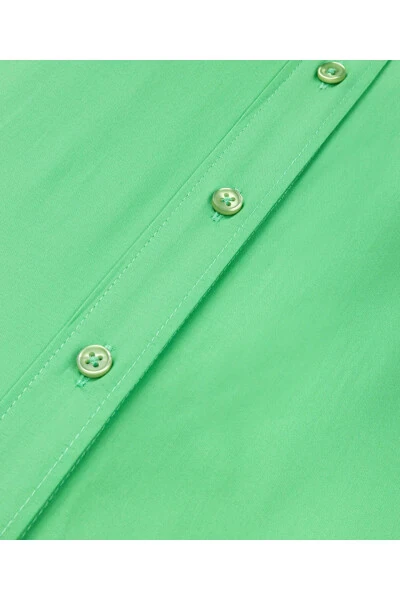 Рубашка оверсайз с двойными рукавами. - 4