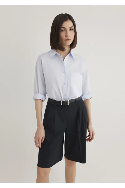 Рубашка oversize / свободного кроя 1211006-70776 - 2