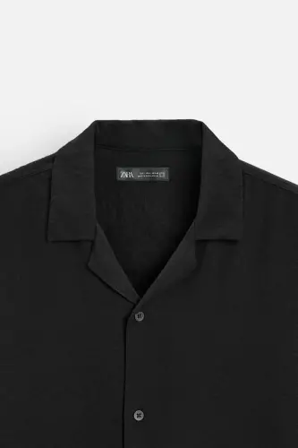 РУБАШКА СВОБОДНОГО КРОЯ-Черный - 9