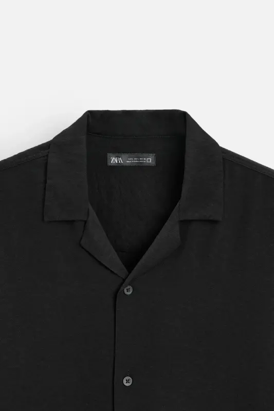 РУБАШКА СВОБОДНОГО КРОЯ-Черный - 9