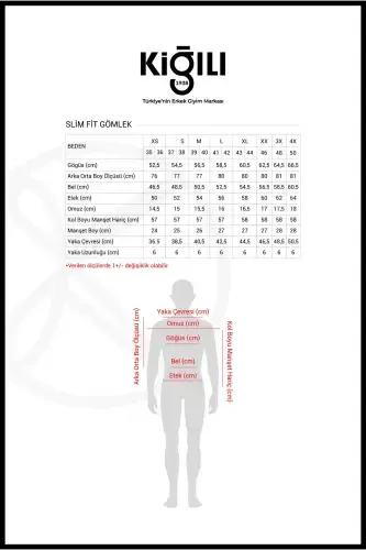 Рубашка хлопковая Slim Fit с длинным рукавом, зауженная, не требующая глажки, Non Iron - аквамариновый - 7