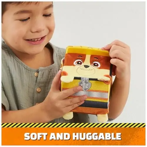 Rubble & Crew Stuffed Animals, Rubble, 4-Inch Cube-Shaped Plush Toy for Kids Ages 3 and Up - 3