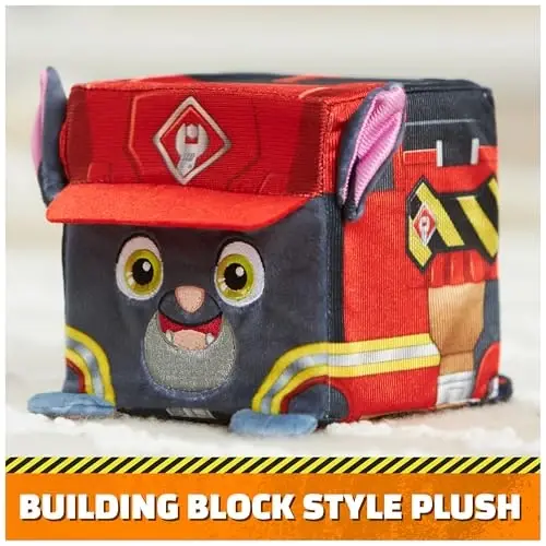 Rubble & Crew Peluş Oyuncaklar, Şarj Aleti, 3 Yaş ve Üzeri Çocuklar için 4 İnç Küp Şeklinde Peluş Oyuncak - RUBBLE (1)