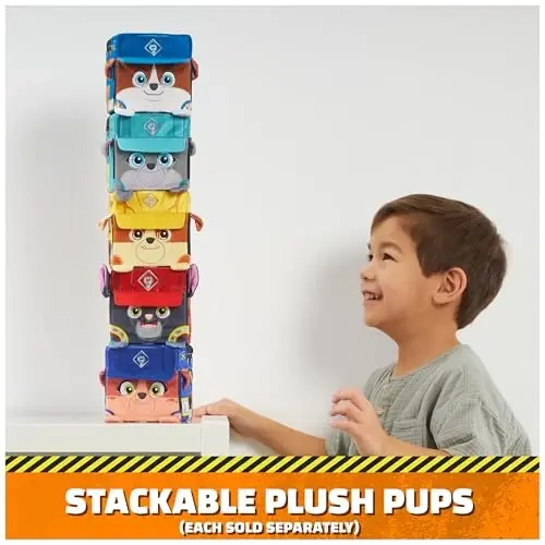 Rubble & Crew Stuffed Animals, Charger, 4-Inch Cube-Shaped Plush Toy for Kids Ages 3 and Up - 4