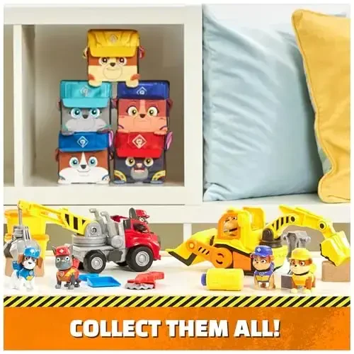 Rubble & Crew Stuffed Animals, Charger, 4-Inch Cube-Shaped Plush Toy for Kids Ages 3 and Up - 5
