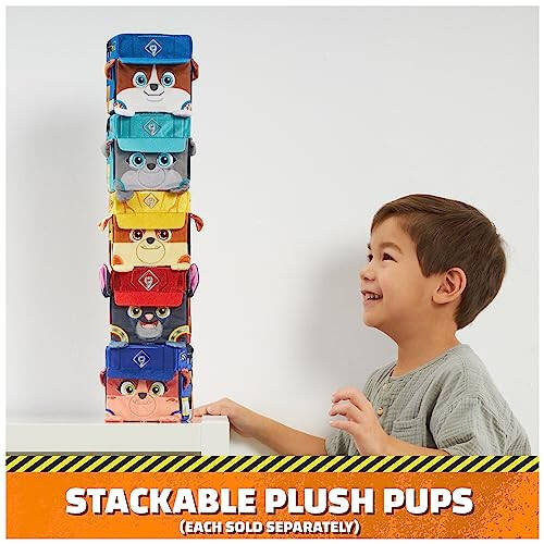 Rubble & Crew Stuffed Animals, Mix, 4-Inch Cube-Shaped Plush Toy for Kids Ages 3 and Up - 4