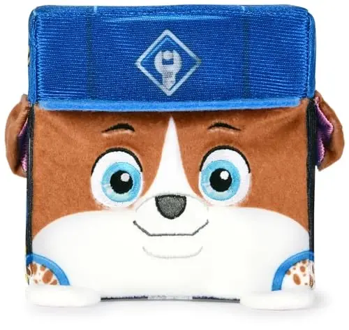Rubble & Crew Stuffed Animals, Wheeler, 4-Inch Cube-Shaped Plush Toy for Kids Ages 3 and Up - 7