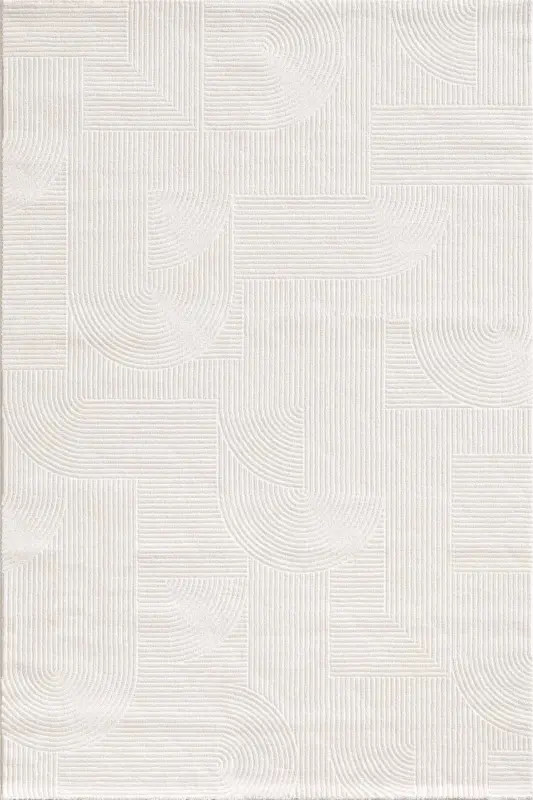 RUBY Serisi 4m2 6m2 Yolluk Salon Oturma Odası Çocuk Odası Koridor Halısı Modelleri-KREM - 3