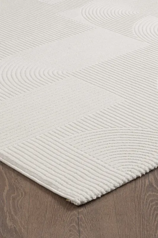 RUBY Serisi 4m2 6m2 Yolluk Salon Oturma Odası Çocuk Odası Koridor Halısı Modelleri-KREM - 4