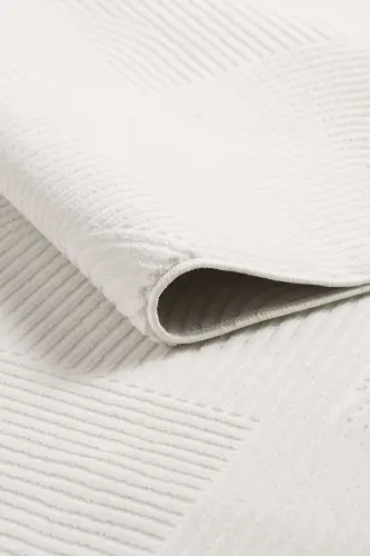 RUBY Serisi 4m2 6m2 Yolluk Salon Oturma Odası Çocuk Odası Koridor Halısı Modelleri-KREM - 6