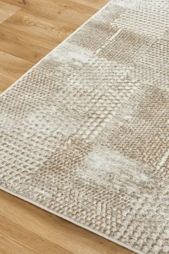 RUBY Serisi 4m2 6m2 Yolluk Salon Oturma Odası Çocuk Odası Koridor Halısı Modelleri-Kahverengi 