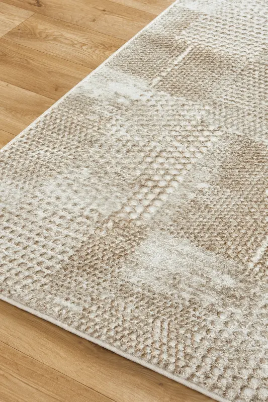 RUBY Serisi 4m2 6m2 Yolluk Salon Oturma Odası Çocuk Odası Koridor Halısı Modelleri-Kahverengi - 1