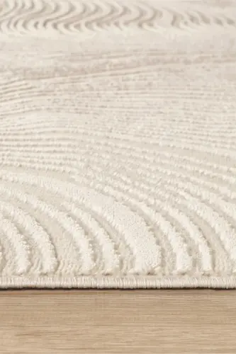 Ruby Serisi 4m2 6m2 Yolluk Salon Oturma Odası Çocuk Odası Koridor Halısı Modelleri - KREM GRİ - 3