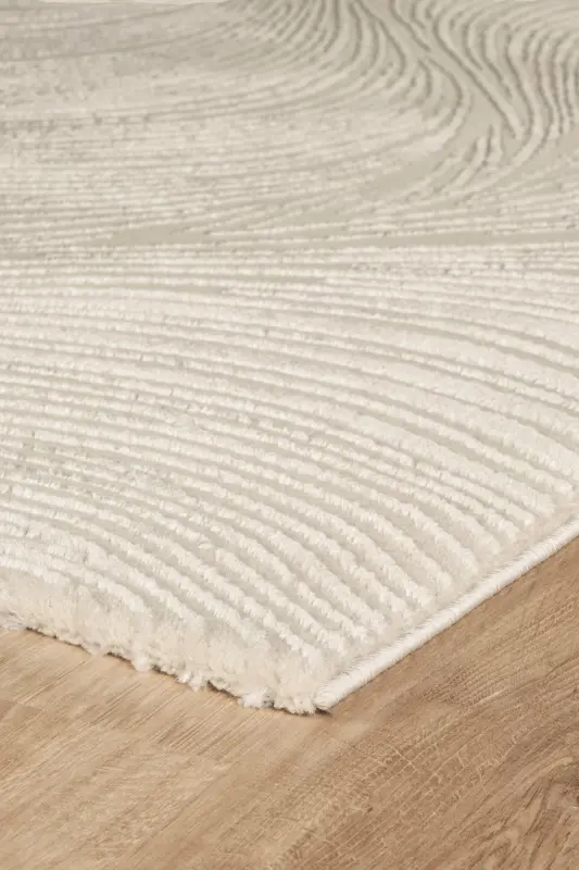 RUBY Seriyasi 4m2 6m2 Yo'lak Salon Mehmonxona Bolalar xonasi Koridor Gilam Modelleri-KREM QULRANG - 4