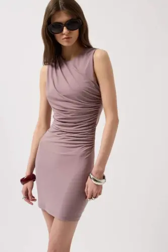 Ruched Mini Dress - 3