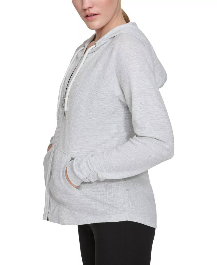 Ruched-Sleeve Zip Hoodie, XS-3X Optic Heather - 11